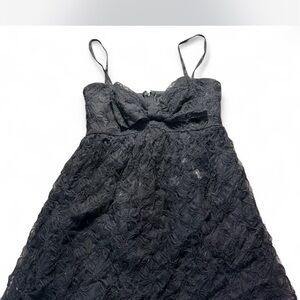 Lulu's Black Lace Mini Dress